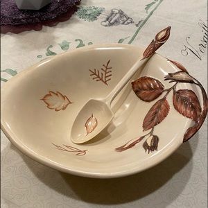 Carlton ware hand painted ambrosia bowl.
